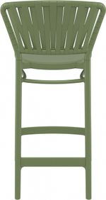 Стул пластиковый полубарный Siesta Contract Portofino, оливковый