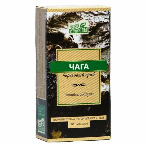 Чага берёзовый гриб фиточай 50 г Наследие Природы