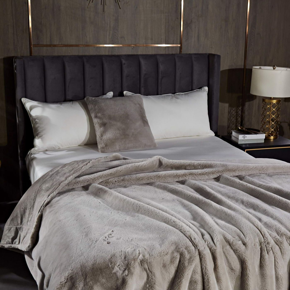 Плед 210х230 Sofi De MarkO Ричард серый