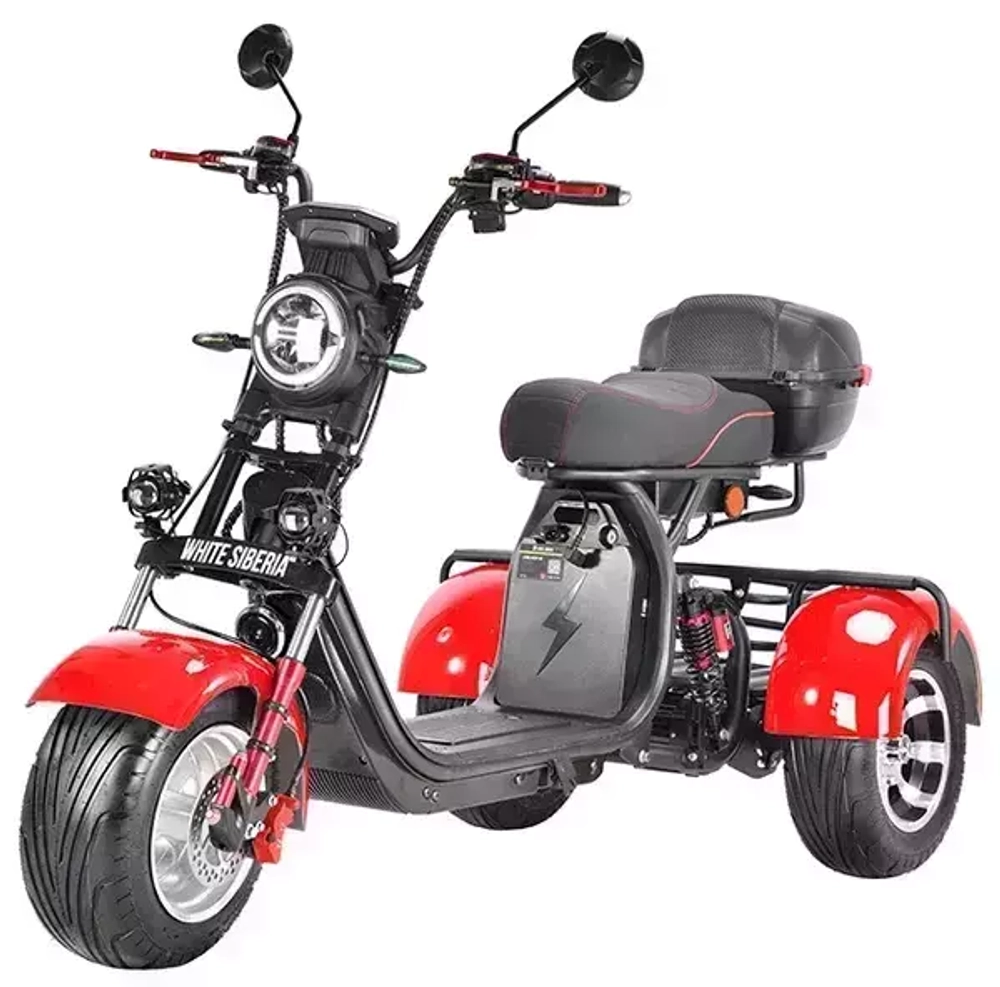 Электроскутер WHITE SIBERIA PRO TRIKE 3000W
