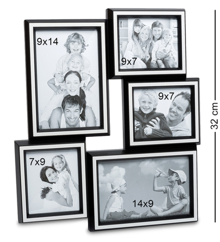 Bellezza Casa CHK-159 Панно-фоторамка «Семейная история» (на 5 фото: 10х15, 9х7, 7х9, 15х10)