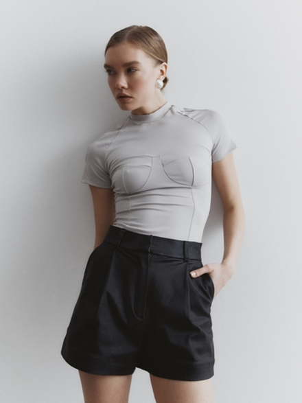 Футболка `Афина`, цвет серый