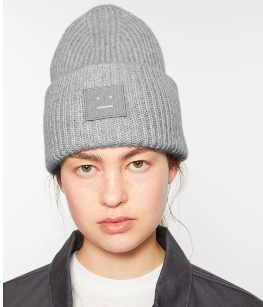 Шапка Acne Studios серая