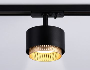 Трековый однофазный светильник со сменной лампой 1*GX53 GL5381 BK/GD чёрный/золото Track System Ambrella
