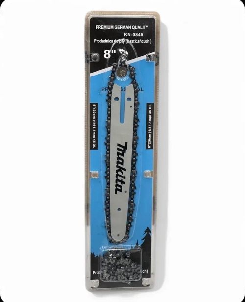 Набор макита шина 24 см 8 дюймов, 2 цепи 1/4 8 дюймов 45 звеньев 1.1 мм.