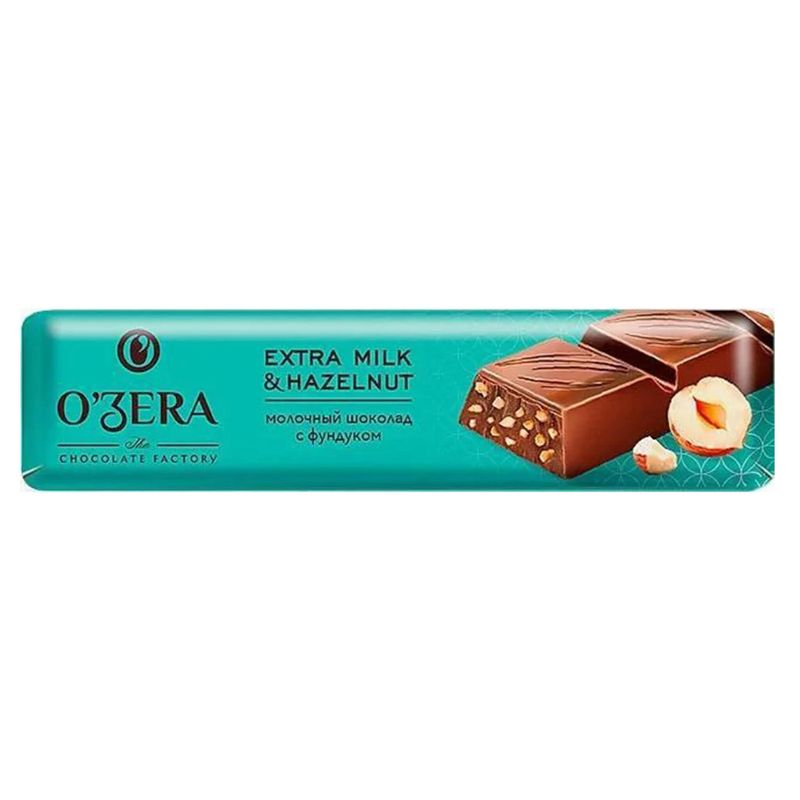 Шоколад O'ZERA Extra Milk&Hazelnut 45 гр/пач  30 пач/блок