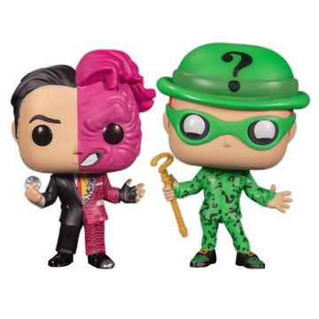 Фигурка Funko POP! Heroes DC Batman (1995) TwoFace & Riddler (GW) (Exc) 2PK 62479