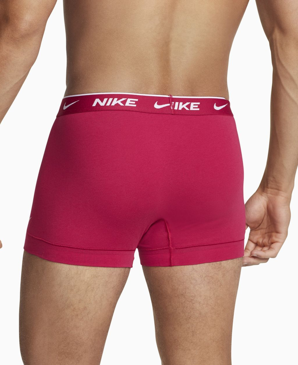 Мужские боксеры спортивные Nike Everyday Cotton Stretch Trunk 2P - mystic hibiscus/obsidian