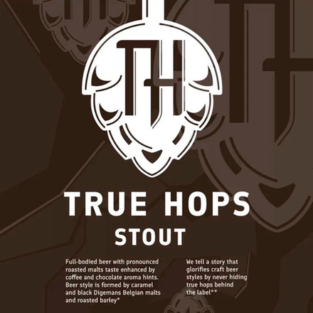 Пиво Тру Хопс Стаут / True Hops Stout 0.33 - стекло