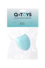 Мастурбатор A-Toys Pufl, бирюзовый, ТРЕ, 6 см Ø 2,7 см