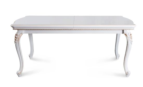 Стол обеденный НАТАЛИ прямоугольный белый глянец