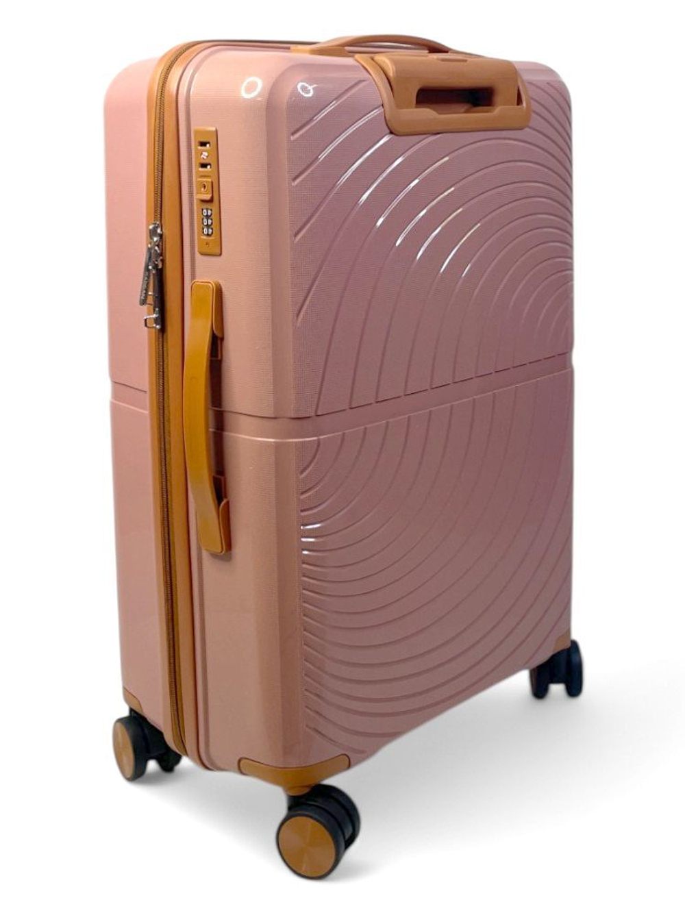 Средний чемодан Bon-Voyage PP Wave, Пудровый, M