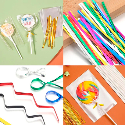 Набор скрутиков-прутиков 80 мм для завязки пакетов, упаковки подарков, творчества