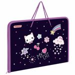 Папка для труда на молнии с ручками ПИФАГОР А4, 1 отделение, пластик, органайзер, "Leapfrog", 273388