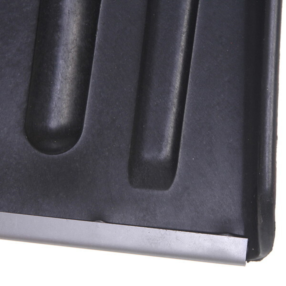 Лопата снеговая пластиковая 365*280 мм, с оцинк.планкой, d=32 автомобильная