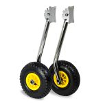 Колёса транцевые перекидные, фланец  "Ёжик" (для лодок НДНД), нержавейка