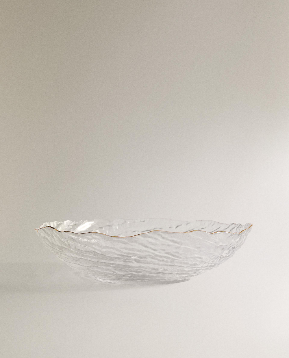 Zara Home блюдо сервировочное из стекла, цвет золотой, 25 см