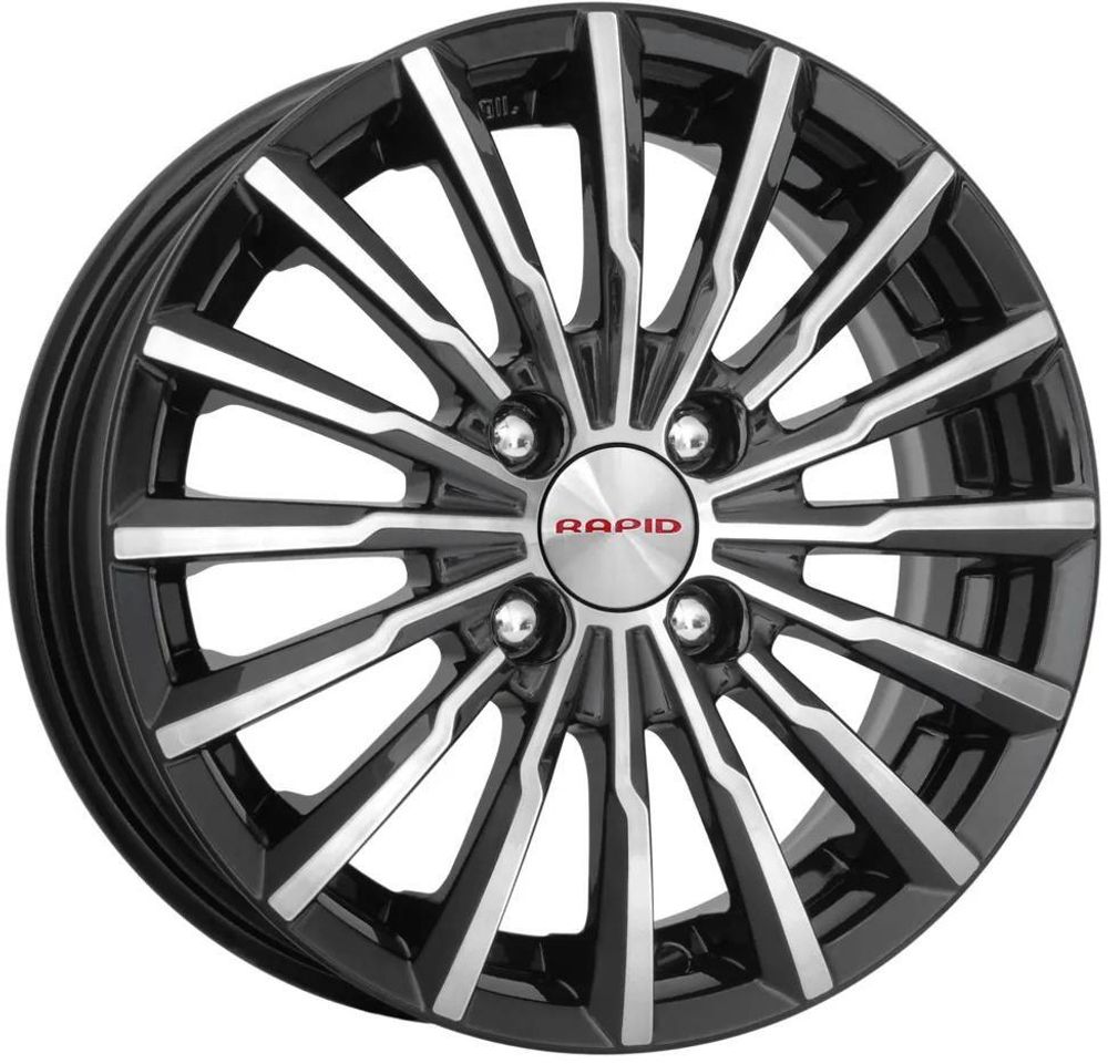 K&amp;K Акцент 5.5x14 4x100 ET 45 Dia 67.1 (алмаз черный)