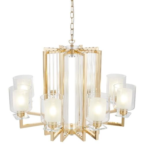 Подвесная люстра Lumina Deco Manhattan LDP 8012-8 F.GD