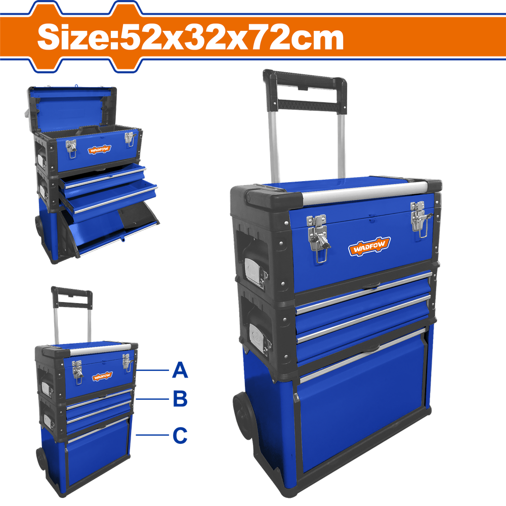 Ящик для инструмента 520х320х720 мм WADFOW WTB6A72