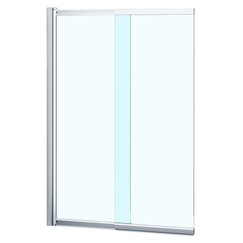 Шторка для ванны раздвижная Azario Boston 140х80 цвет профиля хром  145374