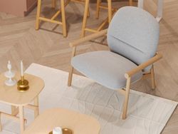 Подсвечник Vivlend, 20 см, бежевый