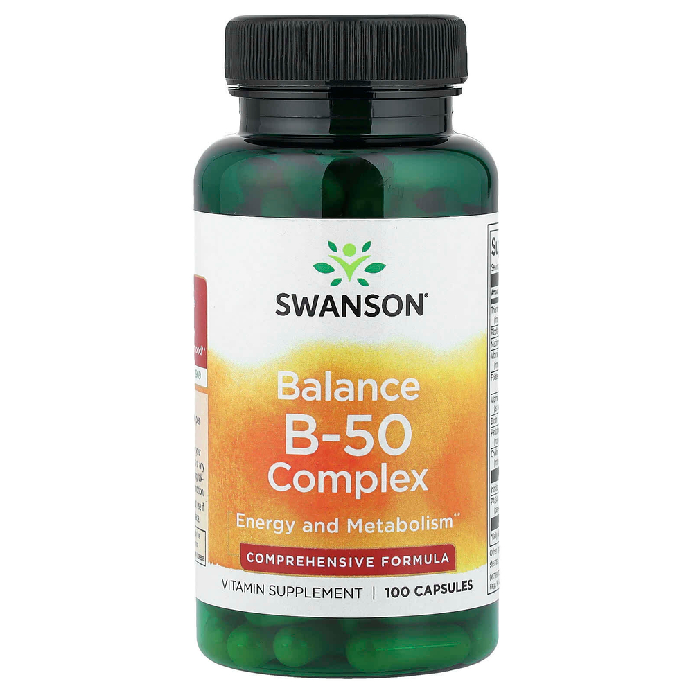 Swanson, Balance B-50 Complex, 100 капсул
