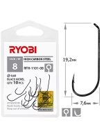 Крючок рыболовный RFH-1101 №02 ( 2 упк по 10шт)