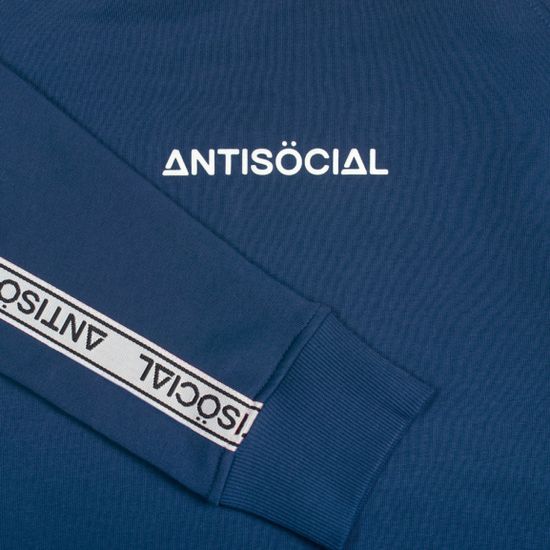 Свитшот Antisocial Sweatshirt Navy Stripe (синий)