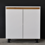 Кухня Валенсия 280 см со столешницей (10 модулей) / белый ЛДСП, массив дуба