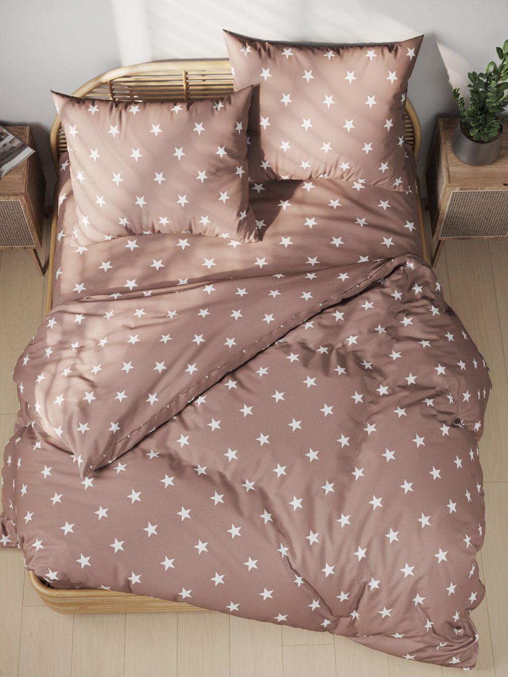 Простынь на резинке поплин Сказка "Невада" 140x200 см