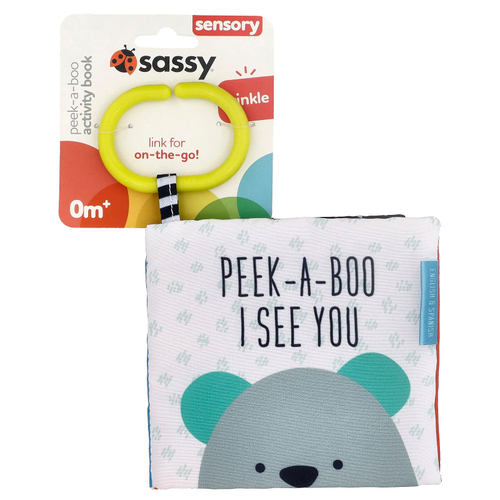 Sassy, тетрадь Pek-A-Boo, для детей от 0 месяцев, 1 шт.