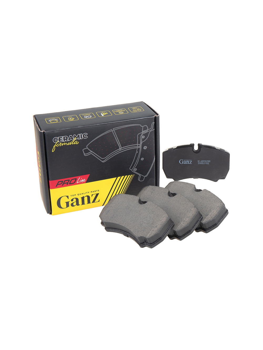 Колодки задние PRO-Line Ceramic FORD Transit 2.2/2.4 all TDCI 2006-> GANZ GIJ09529C