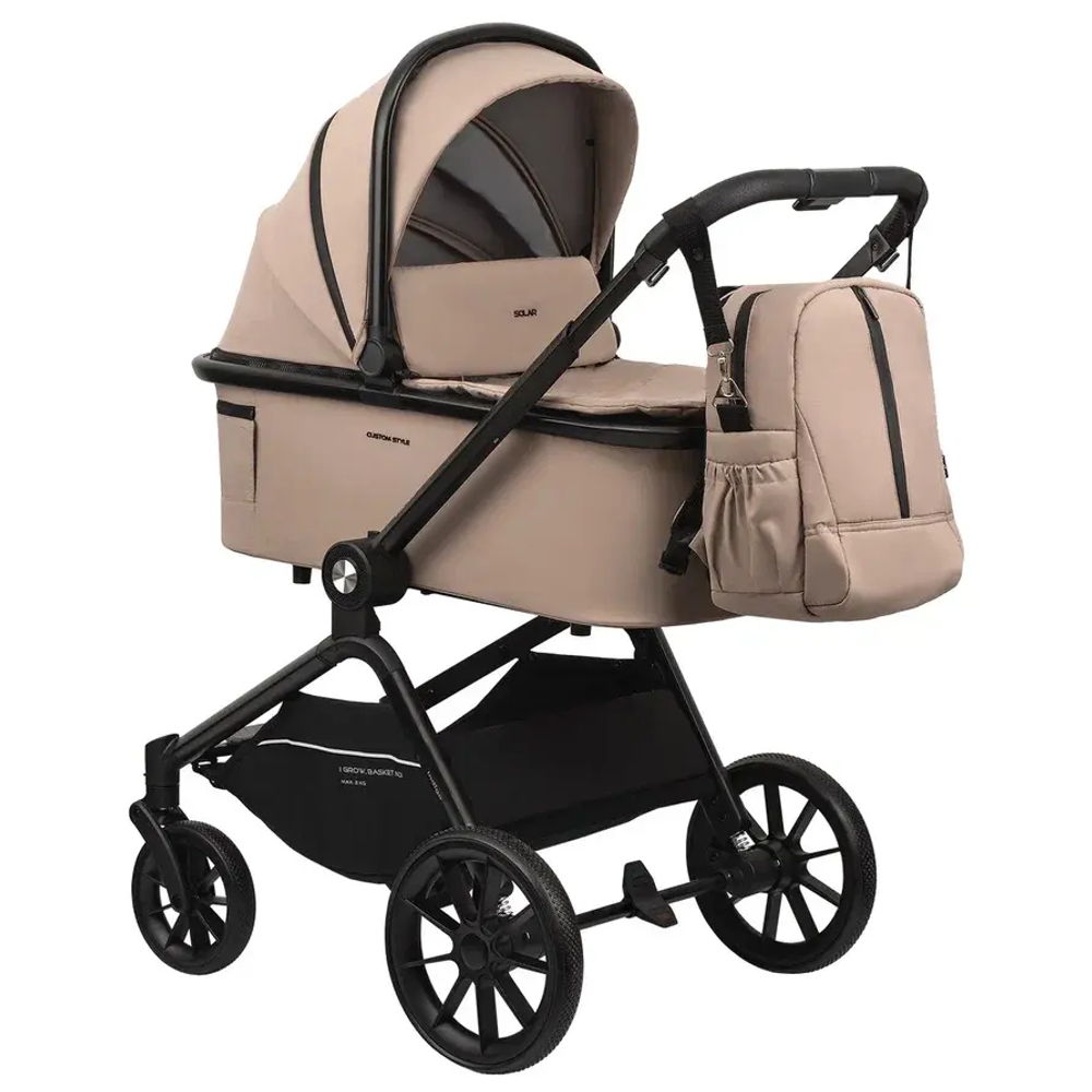 Коляска 2в1 Indigo SOLAR бежевый