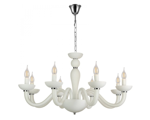 Подвесная люстра Newport ARLETTE 8648/С chrome mat.white, М0071701