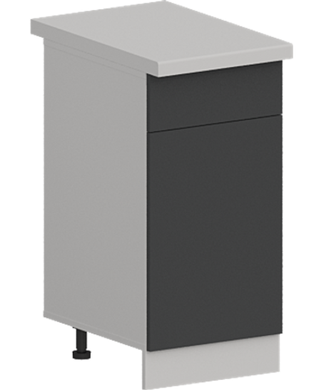 Кухня Модуль ШН1Я 400 Вотан / Графит Софт