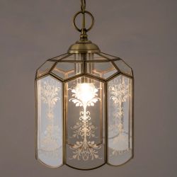 Citilux Витра-2 CL442210 Подвесной светильник витражный Бронза