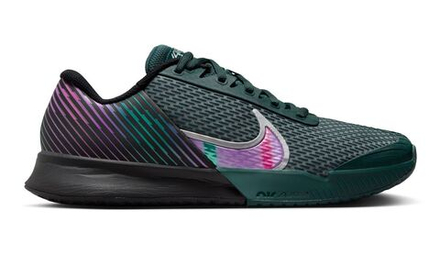 Мужские кроссовки теннисные Nike Air Zoom Vapor Pro 2 Premium - black/deep jungle/clear jade/multi-color