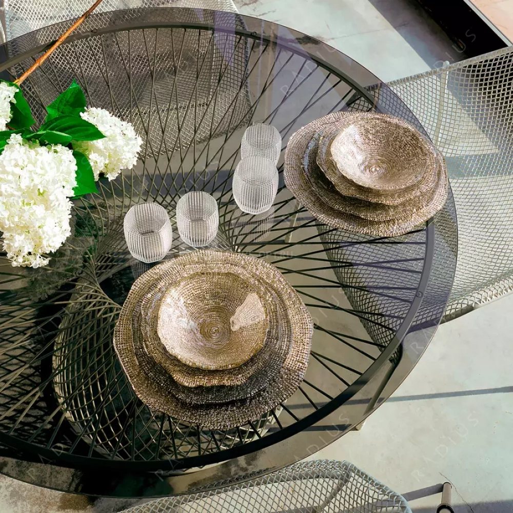 Блюдо сервировочное 28см IVV Folies золотистое