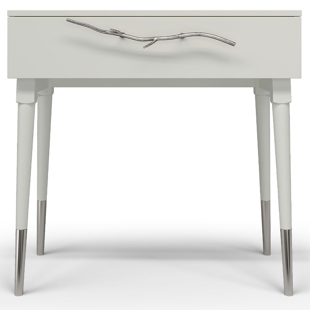 Консоль Арт Колор matte Стайл Сильвер Белый опал матовый