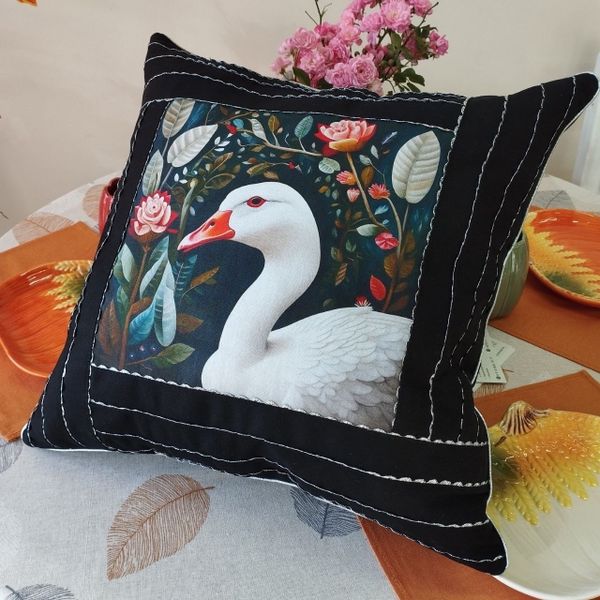 один ряд - верхний (с петухом) ДЕРЕВЕНСКИЕ ЛЮБИМЦЫ #3, купон, 100% хлопок Handmade Fabrics 5