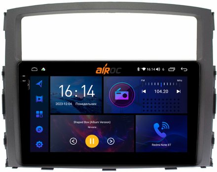 Магнитола Mitsubishi Pajero 4 2006-2022 - AIROC 2K RI-2603 Android 12, QLed+2K, ТОП процессор, 8/128Гб, CarPlay, SIM-слот