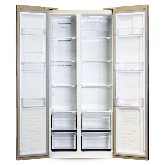 Холодильник Ginzzu NFK-465 Gold glass