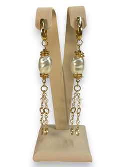 Серьги длинные с английским замком