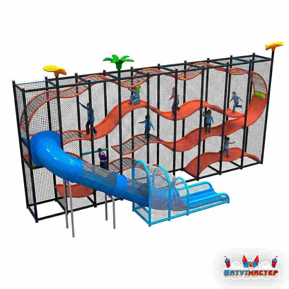 Плоский игровой комплекс «Веселые Горки», 10,8×3×4,5 м