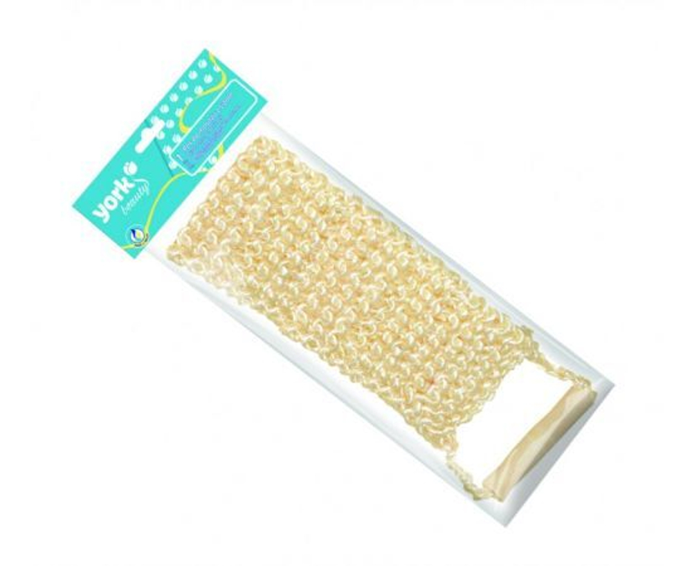 Мочалка для тела натуральная ЛЕНТА с ручками(сизаль,крупная вязка). Длина 50 см.