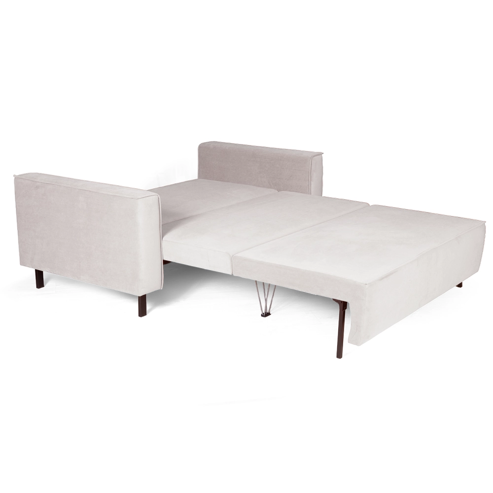 Club диван-кровать прямой, велюр Frost silver