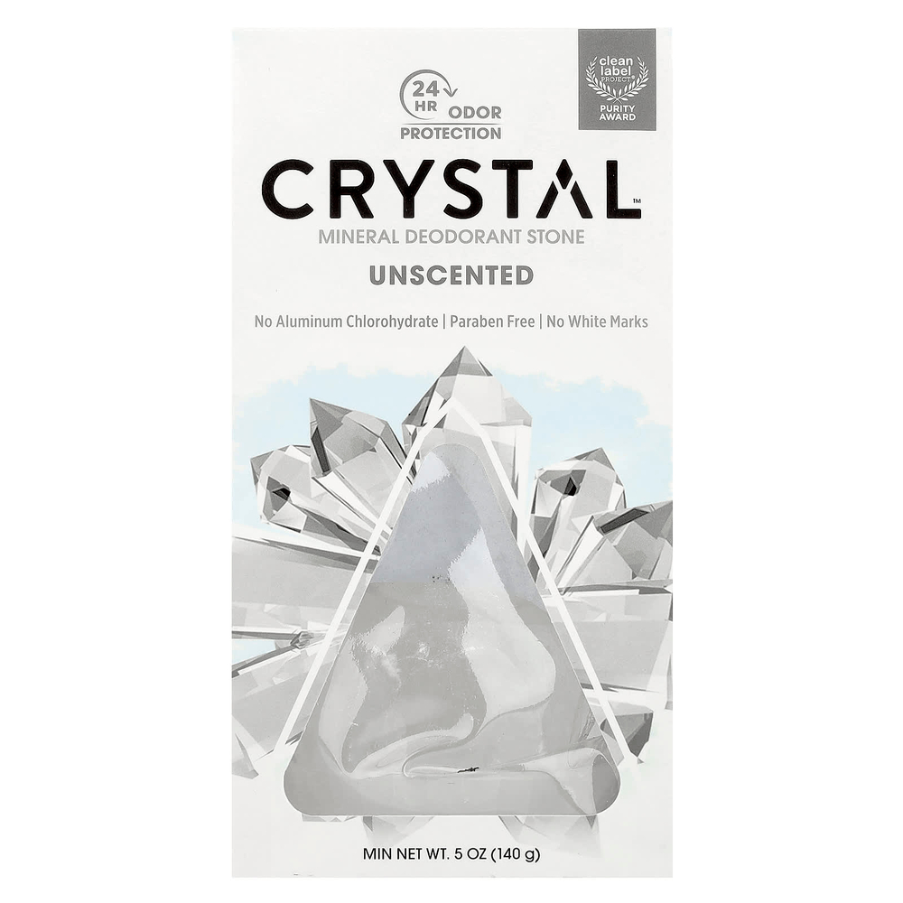 CRYSTAL, минеральный дезодорант, без запаха, 140 г (5 унций)