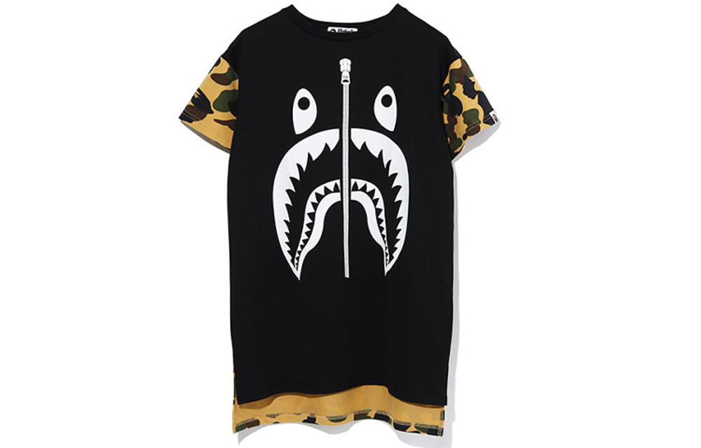 A Bathing Ape Bathing Ape Shark Series Short Sleeved Dresses