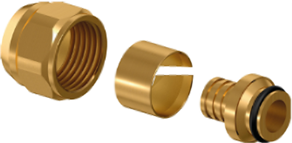 Зажимной адаптер для труб PE-X Usystems Flex-X 16 х 2,2 х 1/2*